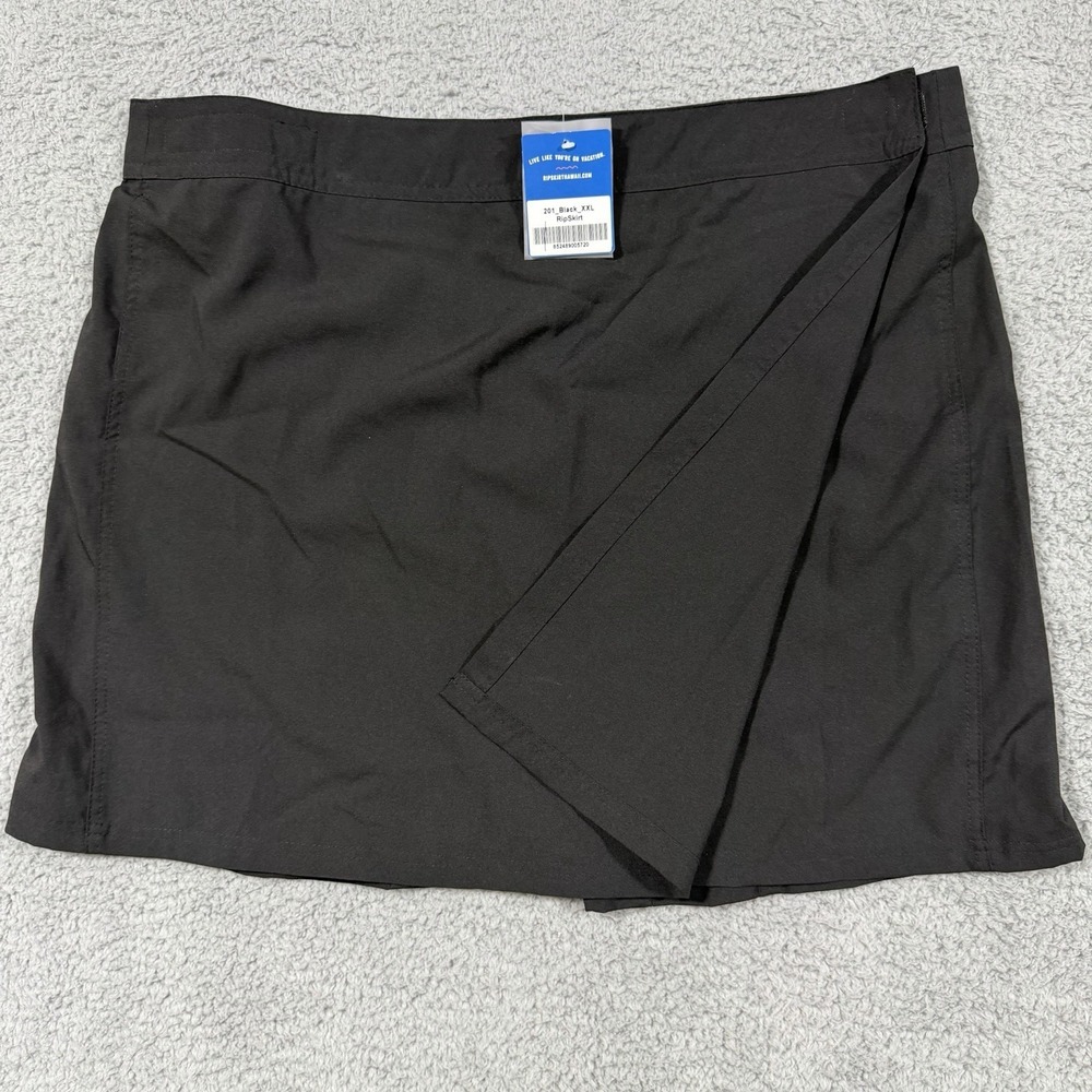 NWT RipSkirt Hawaii Black Skirt Coverup Length 2 Womens Size XXL 2 XL Beach Swim